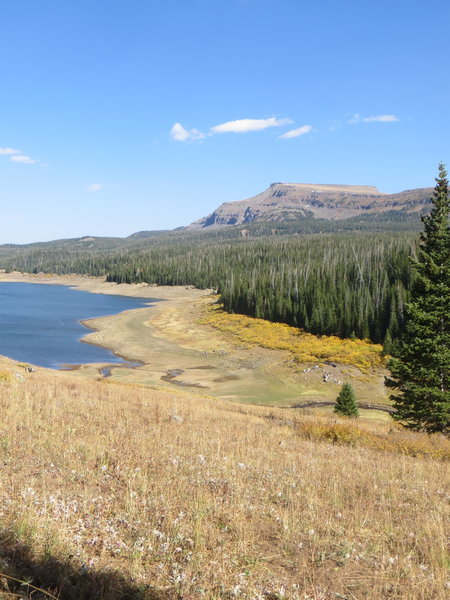 Stillwater Reservoir and Flat Top Mountain from the Bear River Trail.