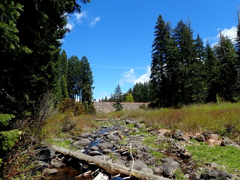 Below the Fish Lake Dam on Little Butte Creek.