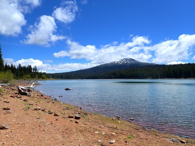 Brown Mountain across Fish Lake.