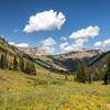 The final ascent from Death Canyon to Fox Creek Pass.