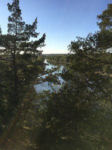 Scenic overlook facing northwest on top of Starved Rock.