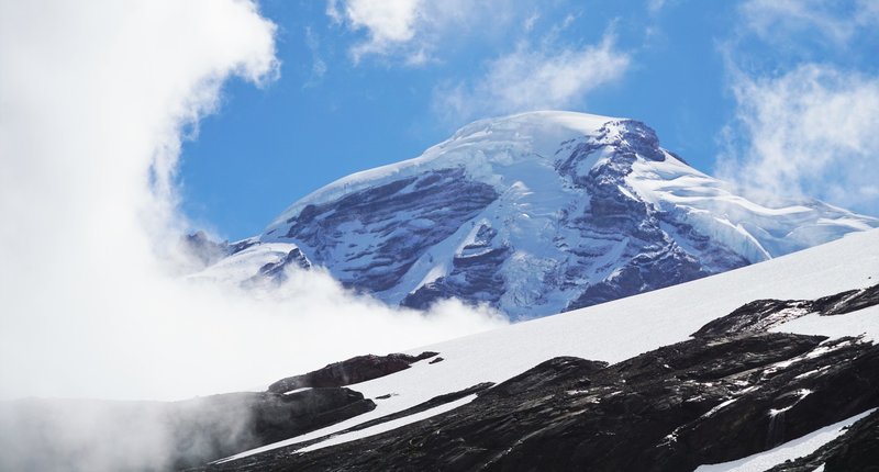 Mount Baker from the Hogsback Camp.