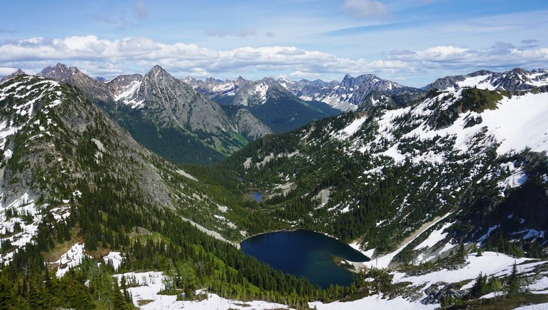 The Cascades over Lake Ann