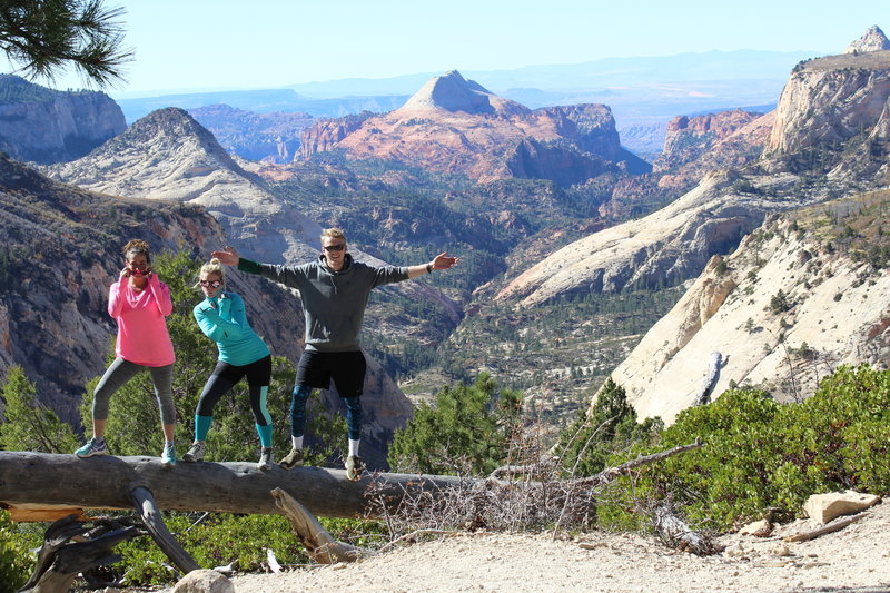 Stunning scenery at  West Rim Trail on our way to Angels Landing in Zion National Park.