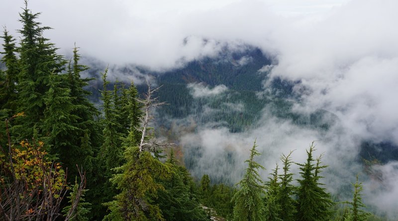 The valley below from the summit of Mount Defiance.