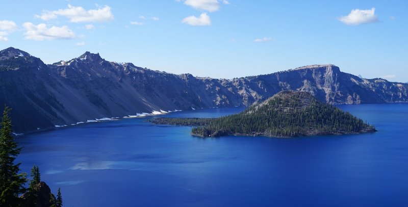 Wizard Island from just outside Rim Village