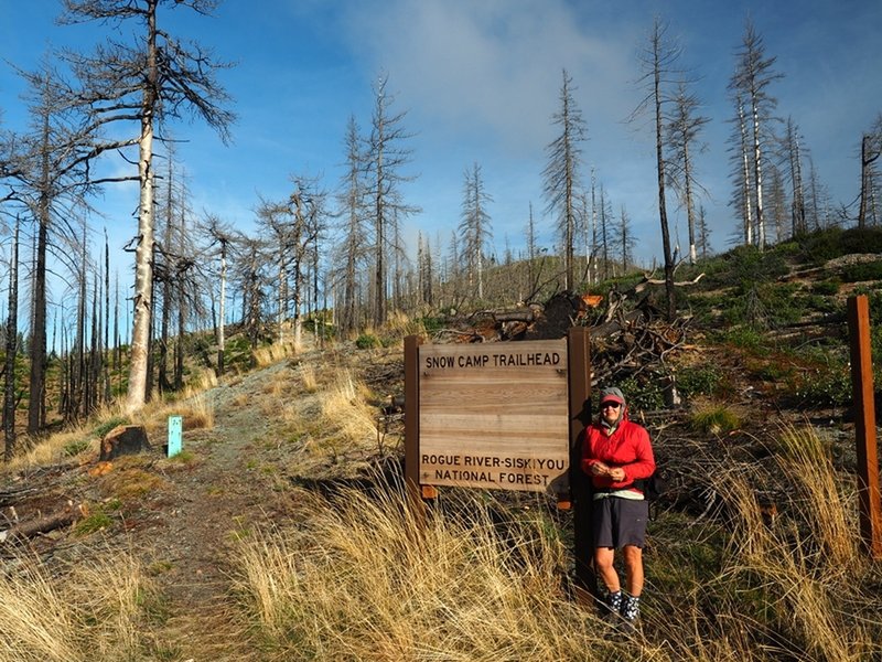 The Snow Camp Trailhead after the Biscuit Fire.