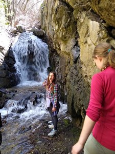 Main cascade about 1mi up.