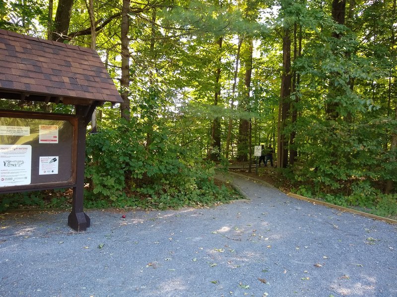 Entrance to trails
