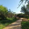 Trail passing through between Villa Del Sol Park and Independence Hill Park.