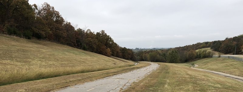 View to the south along the Tisdale Expressway Trail.