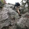 Loots of scrambling and steep rocky slopes.