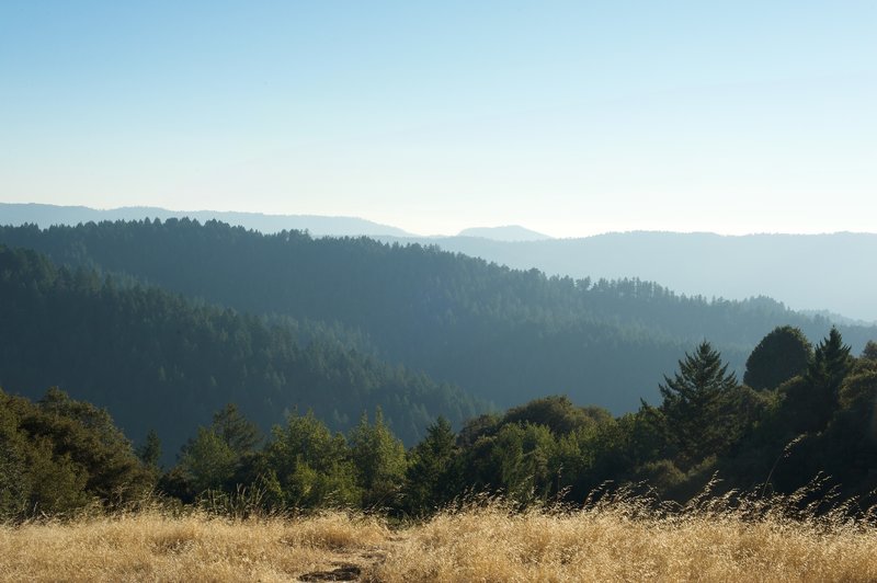 Views of the surrounding mountains, and on clear days, the Pacific Ocean.