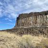 Basalt columns above the trail provide a super interesting backdrop.