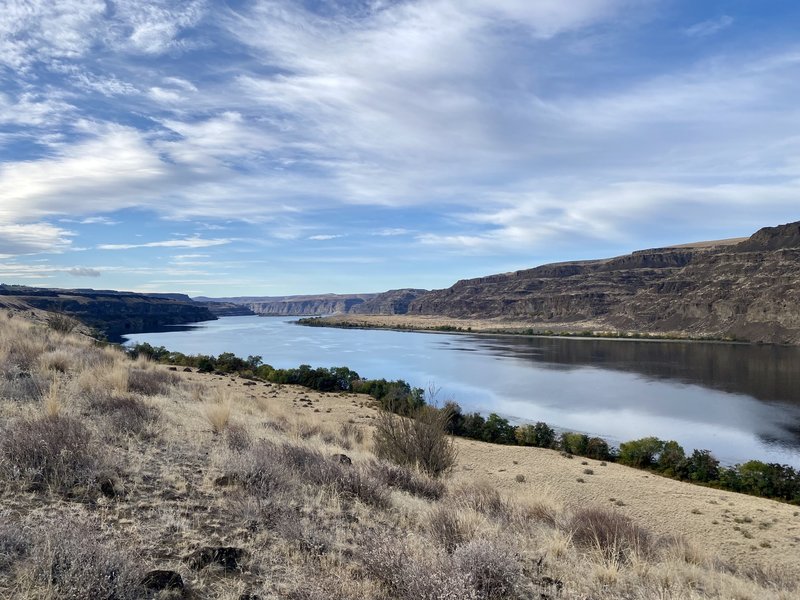 Great views of the Columbia River.