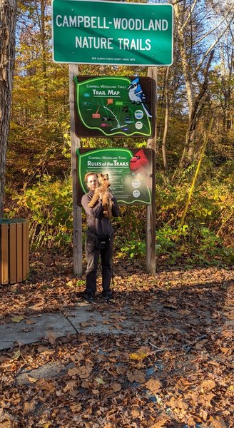 Front entrance to trail.