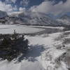 Ptarmigan Lake with snow and strong wind, Nov 8, 2020