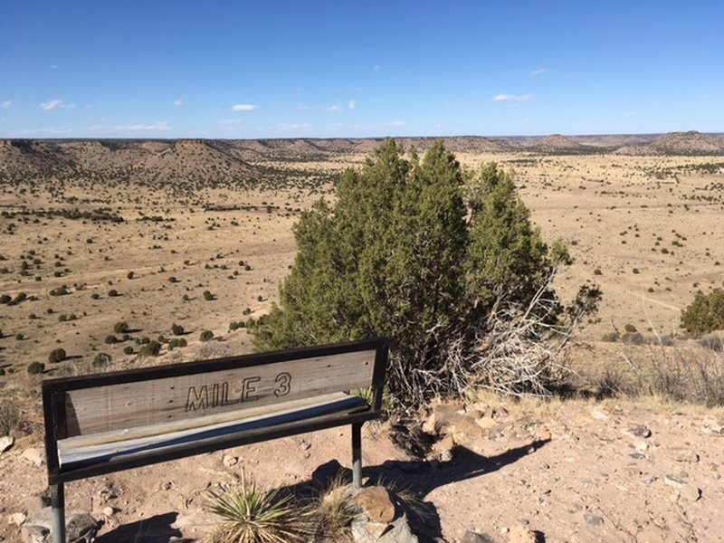 Looking back at the easy hiking approach trail.