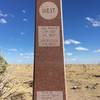 Summit obelisk made of granite.