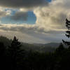 A beautiful view through the trees.