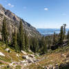 Jackson Lake from Paintbrush Canyon.