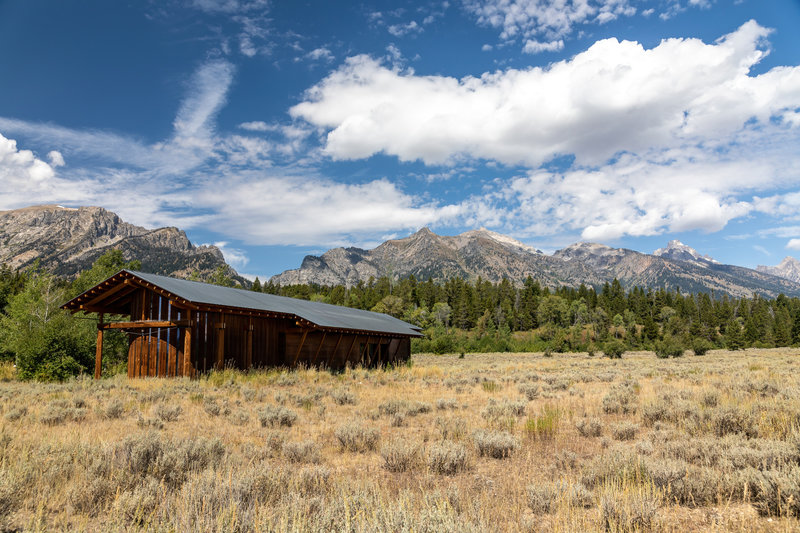 The visitor center at Laurance S. Rockefeller Preserve.