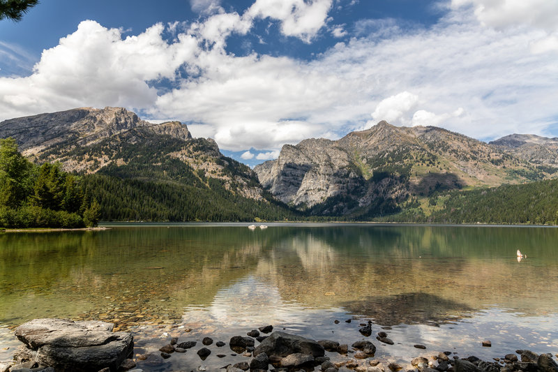 Phelps Lake and the mouth of Death Canyon.