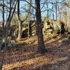 One of the interesting rock formations in the area.