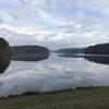 Still water from the dam.