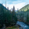 View over the Skokomish River.