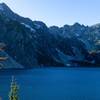 On the shore of Snow Lake.