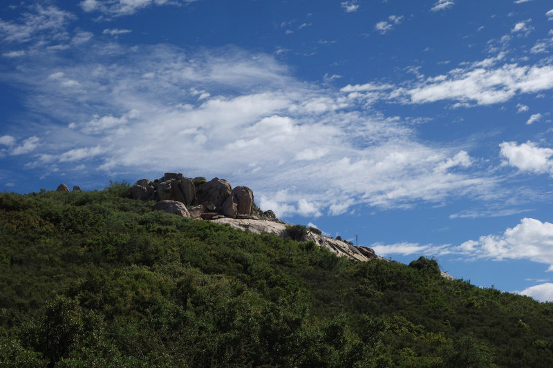 Oakzanita Peak under an interesting sky.