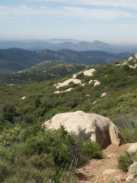 View southwest from near Oakzanita Peak.