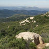 View southwest from near Oakzanita Peak.