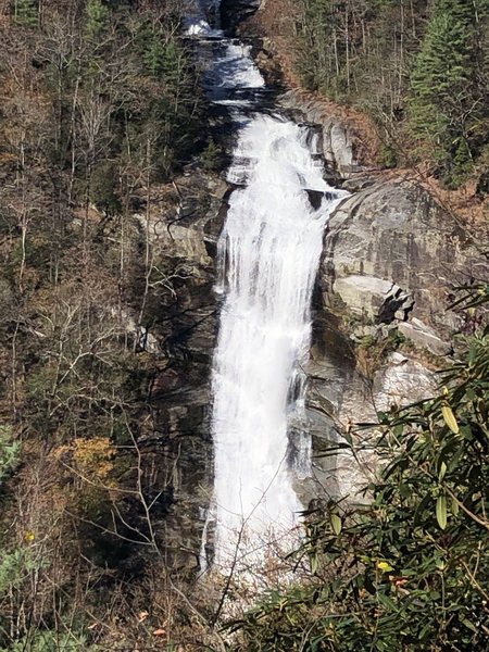 Zoom shot of falls