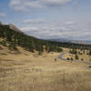 View north towards Ncar Rd from the NCAR Trail