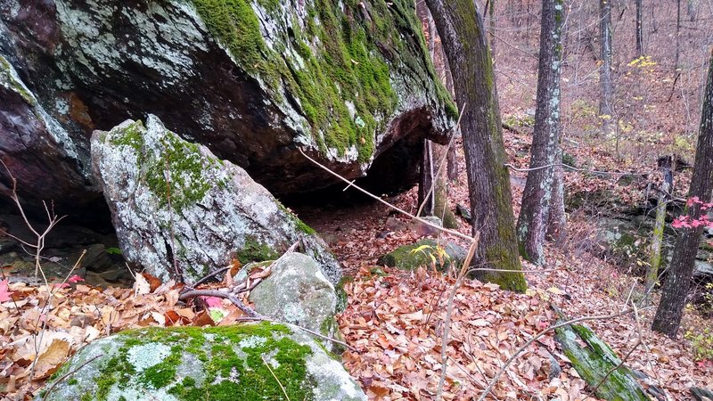 Hospital Rock, from which the trail gets it's name.