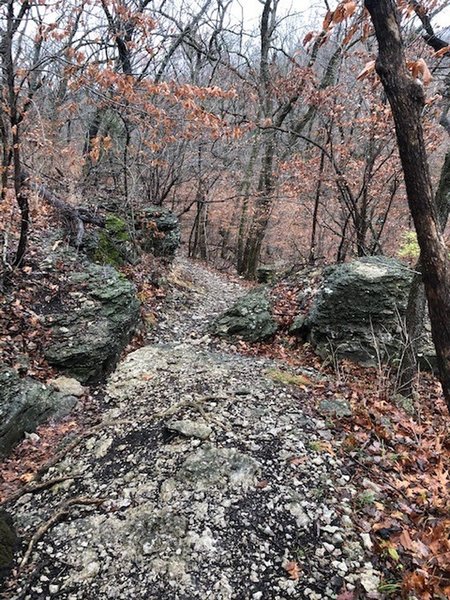 Loose rock and mild climbing required.