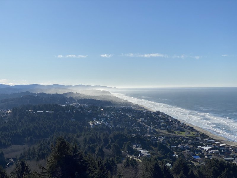 The view over Lincoln City and the Oregon Coast from The Knoll