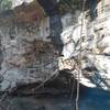 Spectacular Recess Cave containing Turtle Head Rock.