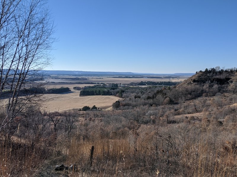 View from the top of the bluff.