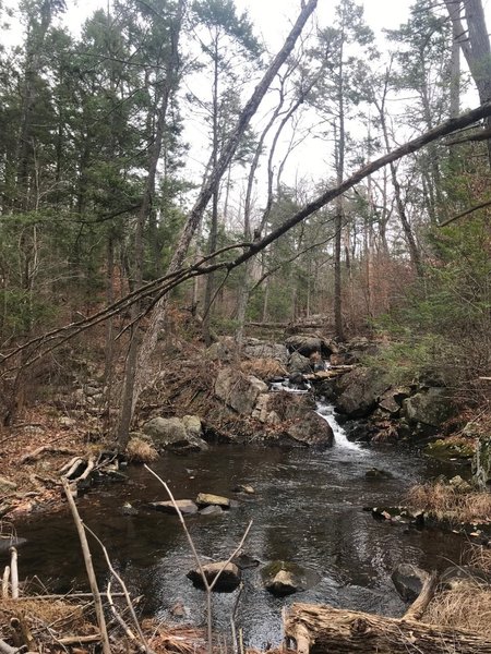 Waterfall up the stream.