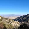 First view back east above canyon hiking.