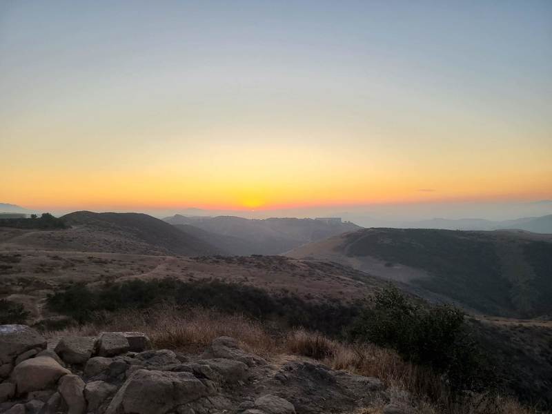 Watch the sun set over the Reagan Library in winter