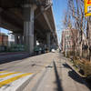 Seoul Trail on Munjeong-ro, underneath Highway-100