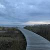 The boardwalk at the start of the New England Trail.