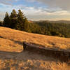 The Wallace Stegner Bench has some amazing views late in the day.