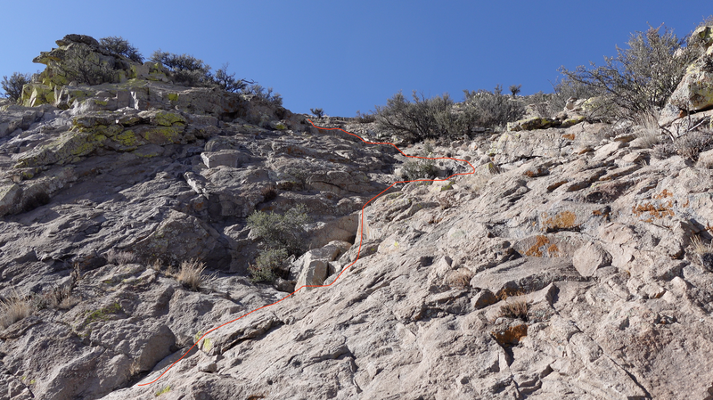 Upper Scramble (25 feet)-rope not needed