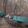 Rest area on the Seoul Trail in Dulle Forest