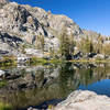 Reflections in the mirror like ponds around Holcomb Lake.